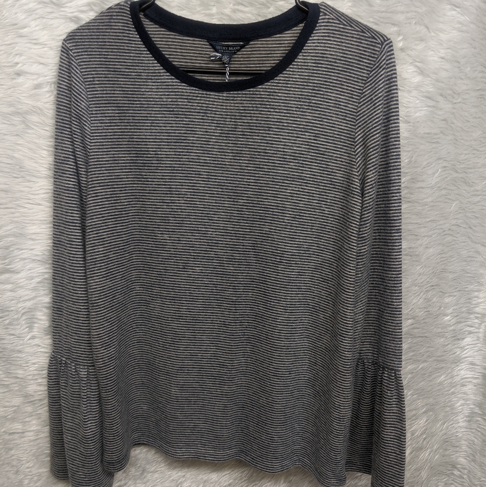 New Lucky top with bell sleeves-- size small